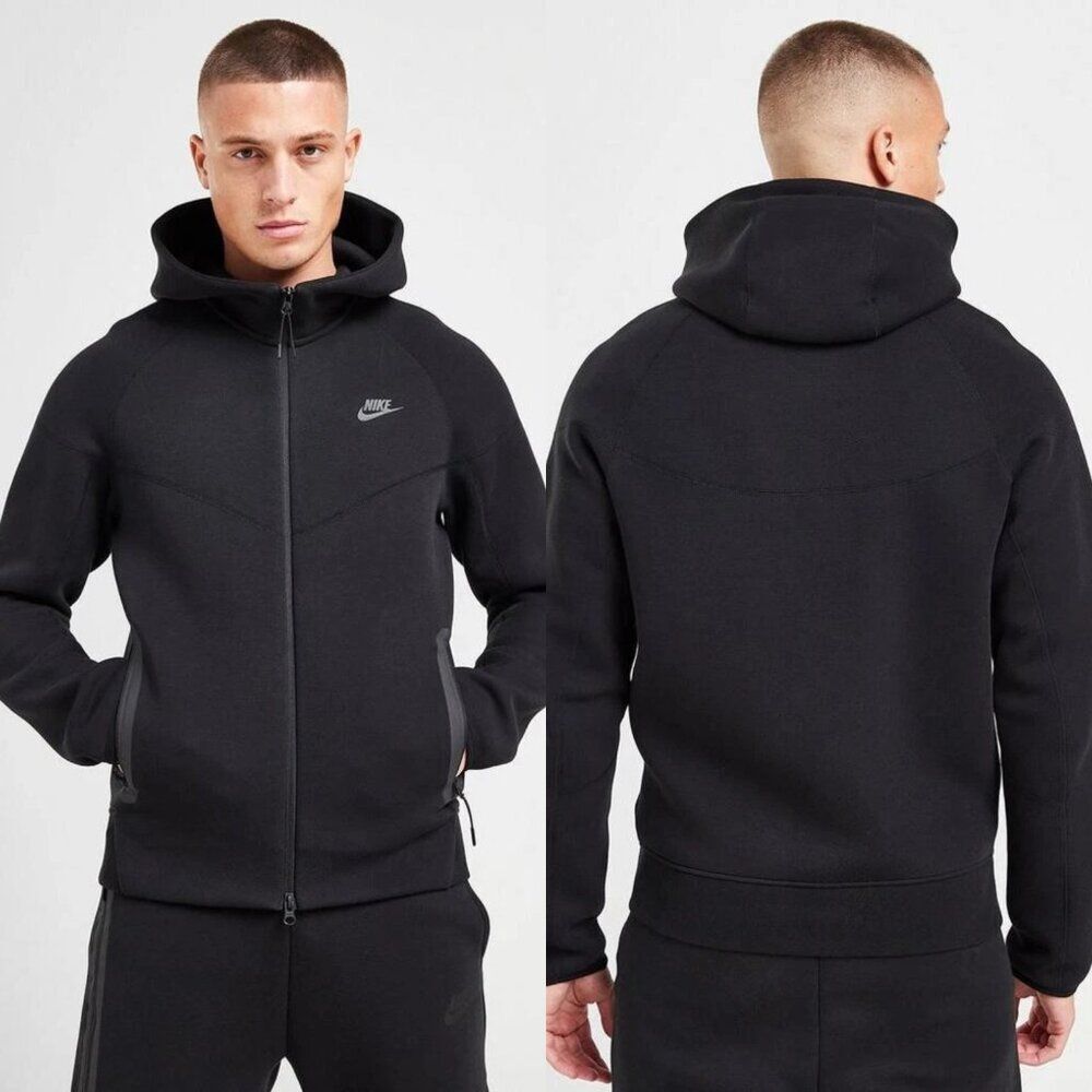 Nike Men's Tech Fleece Full-Zip Windrunner Hoodie in Black Size XXL NWT